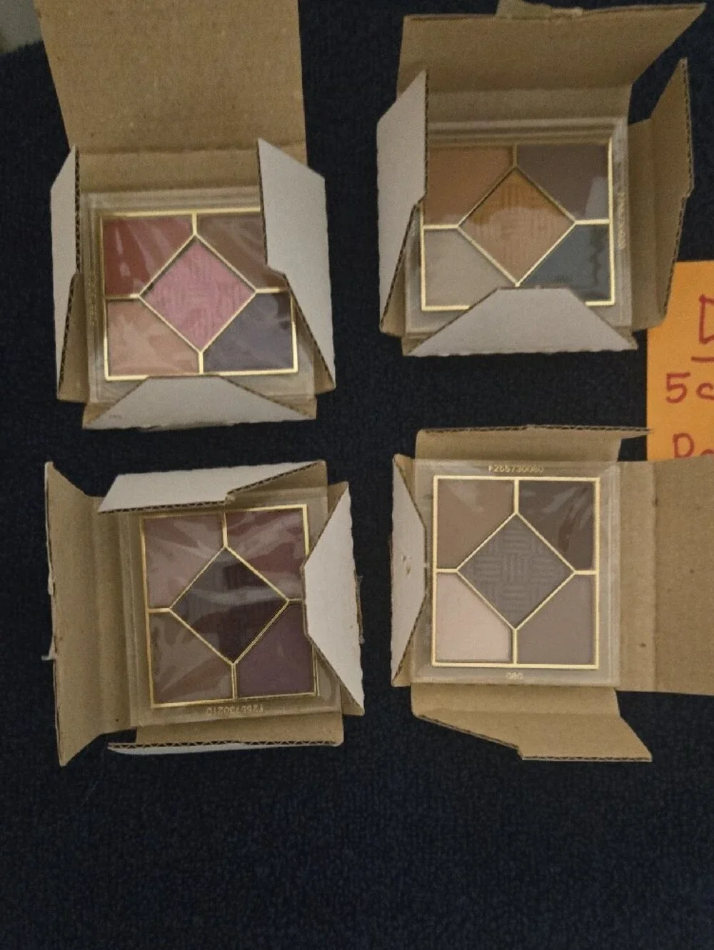Dior Bundle 5-Color Eyeshadow Palette - full size Shades Refill 4 Total