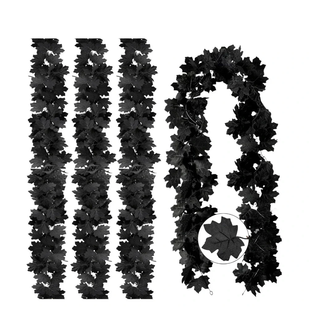 Halloween Garland Maple Leaf Vines Fall Thanksgiving‎ Decoration, 4pcs
