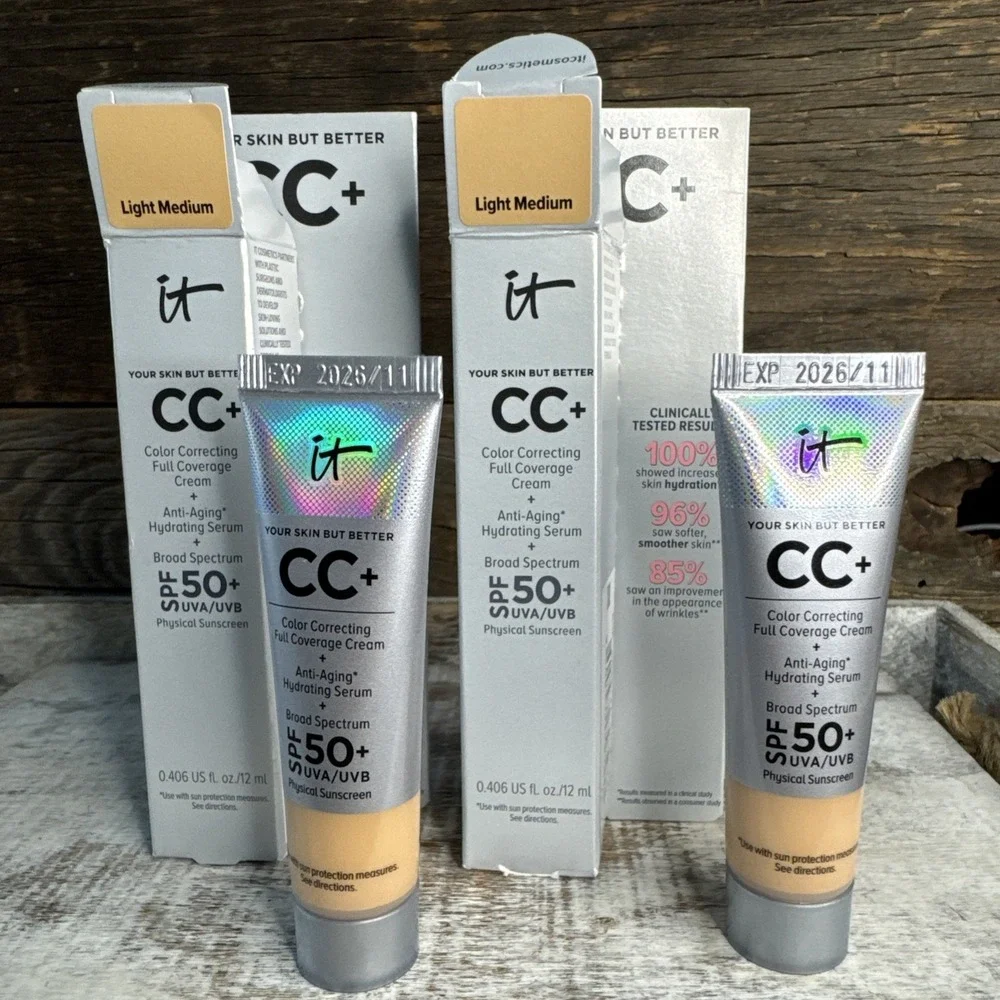 IT Cosmetics CC Cream Light Medium 12ml‎ - Set of 2 | MSRP = $38