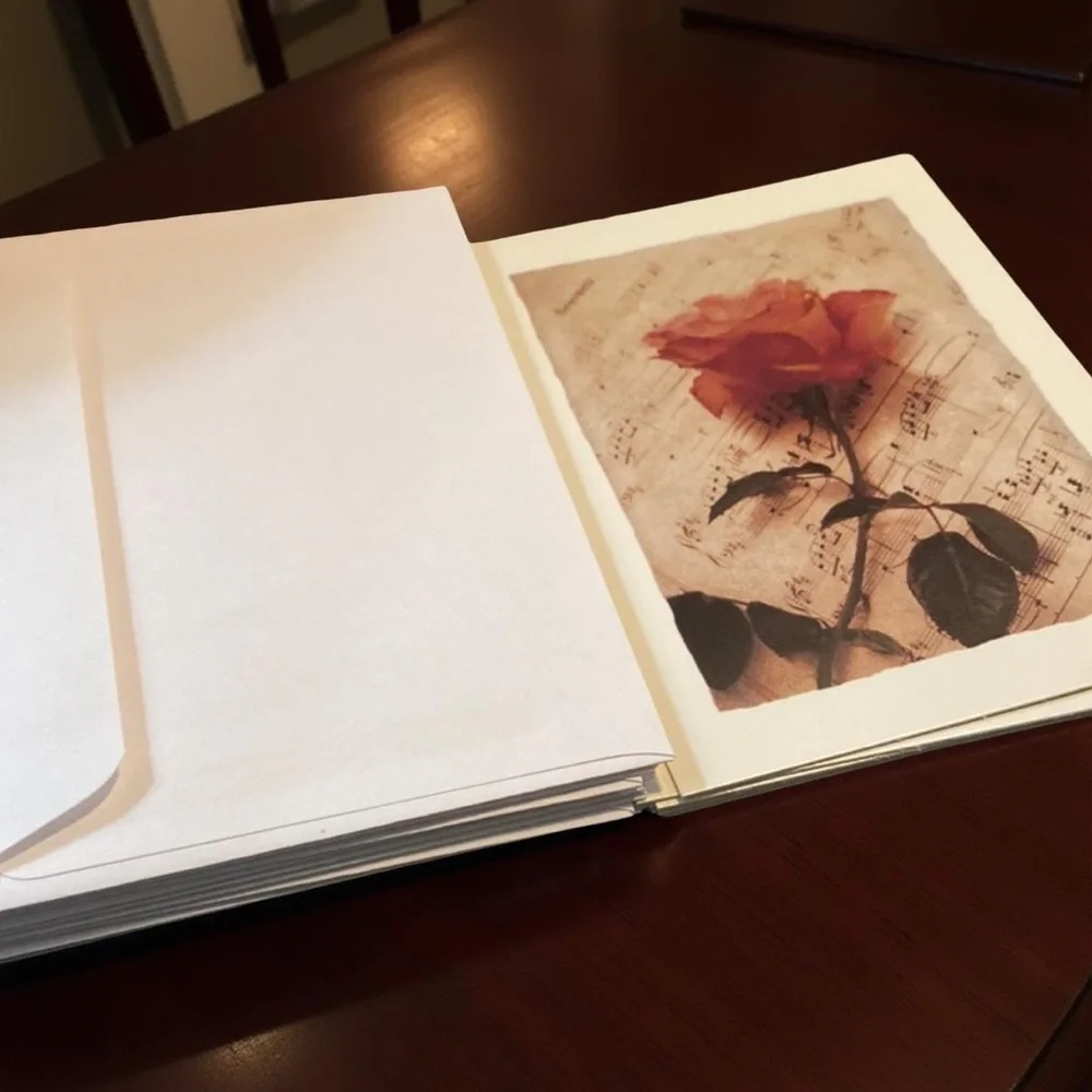 Marcel Schurman Amy Melious Vintage Red Rose Note Cards Set of 10