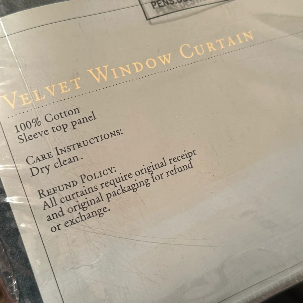 Cost Plus World Market velvet window