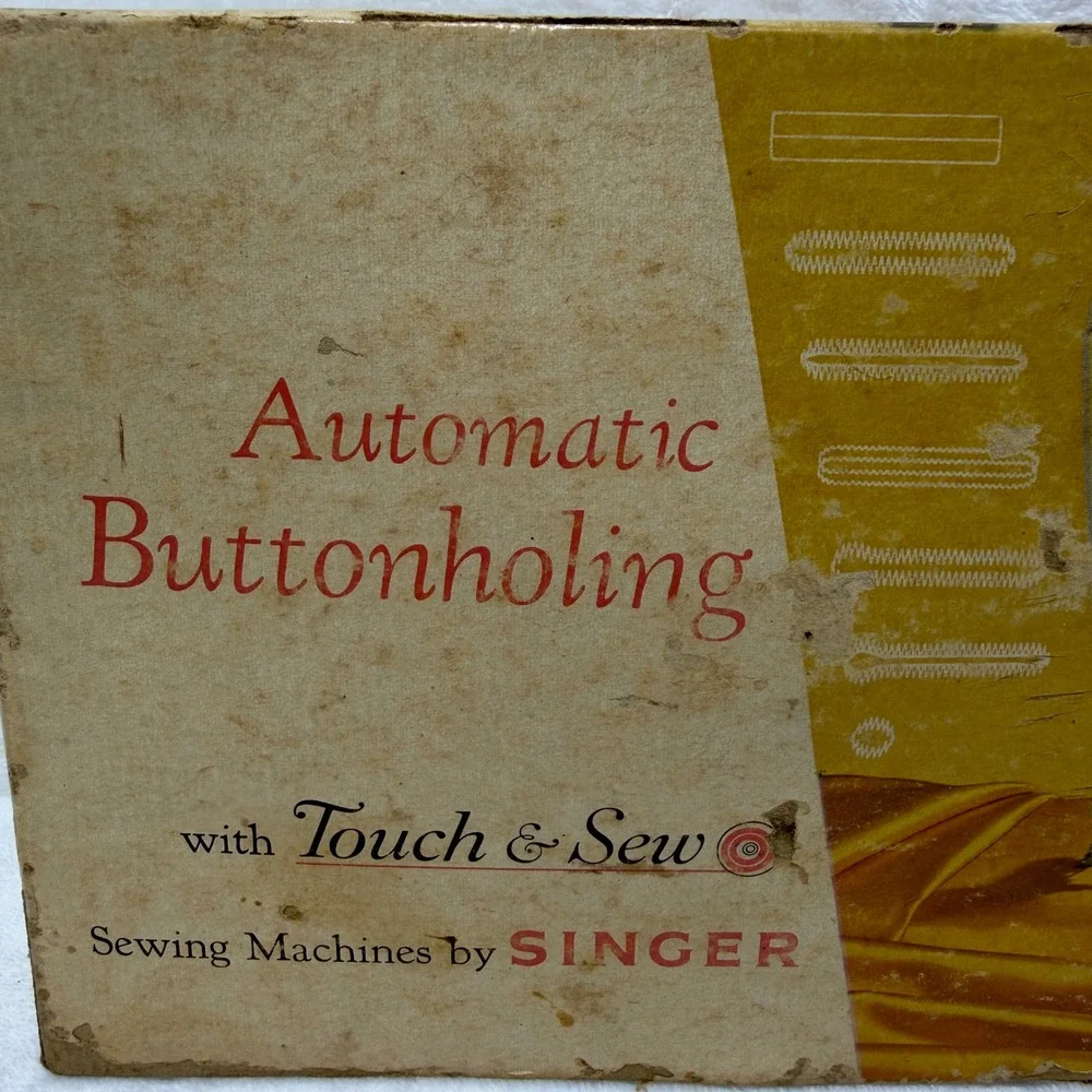 Singer‎ Automatic Buttonholing Attachment 161829 Touch & Sew Zig-Zag Vintage Set