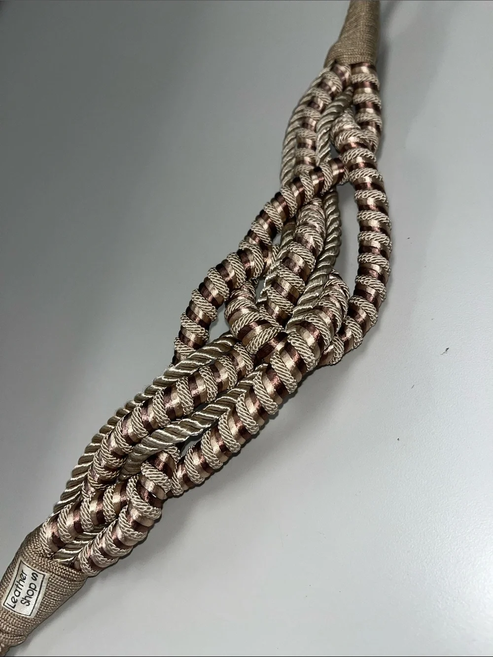 Leather Shop braided belt