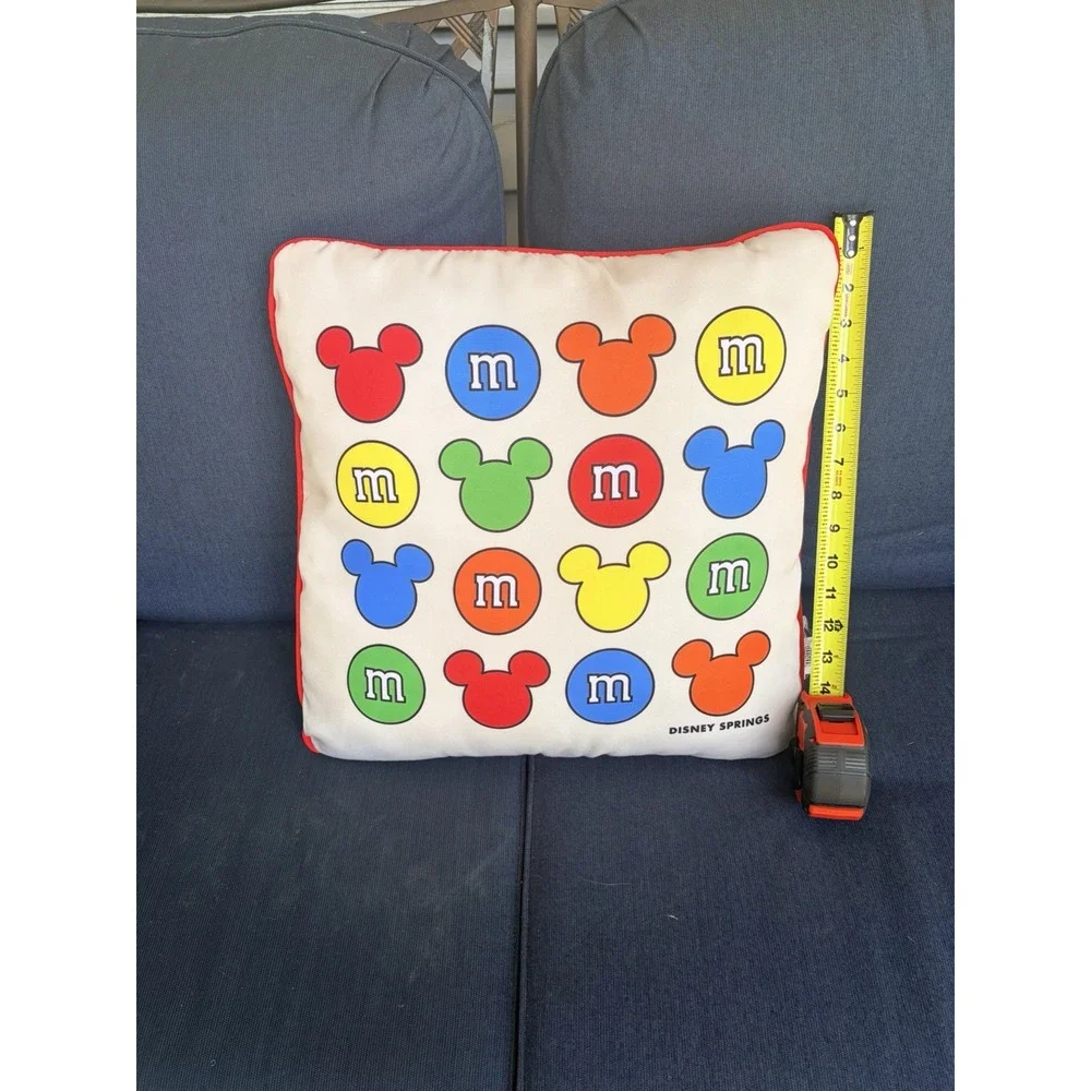 M&Ms Disney Springs Florida Exclusive Mickey Mouse Pillow Square 16