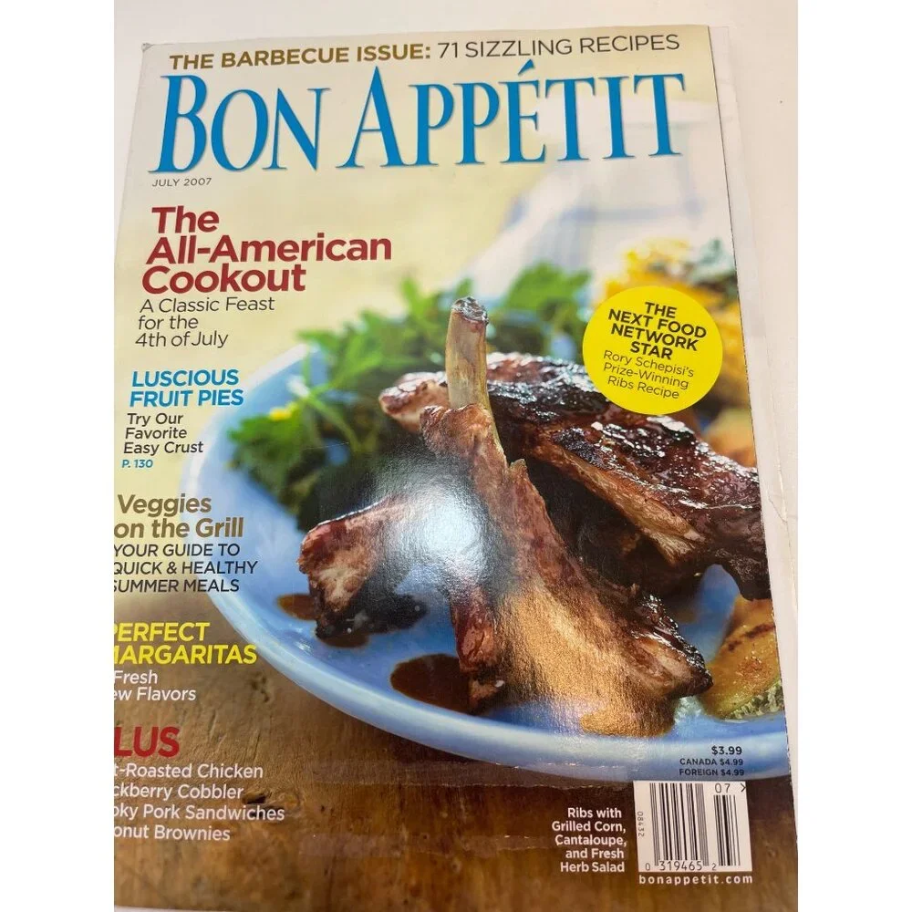 Bon Appétit Magazine‎ July 2007: The All-American Cookout & 71 Sizzling Recipes