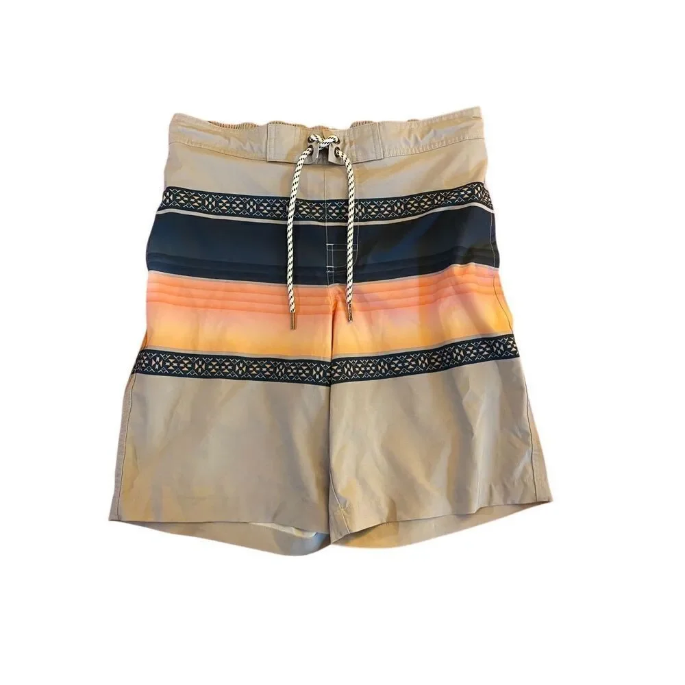 Sonoma men’s small multicolored, good for life E board swim trunks