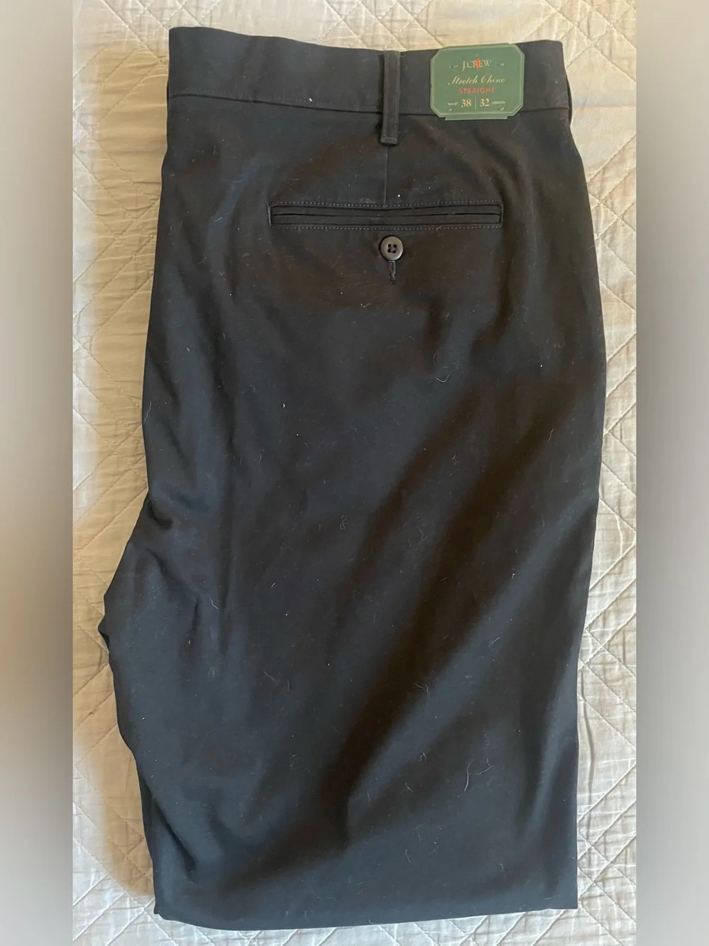 J. CREW stretch‎ chino pant in Black Size 38 NWT $98 CR317