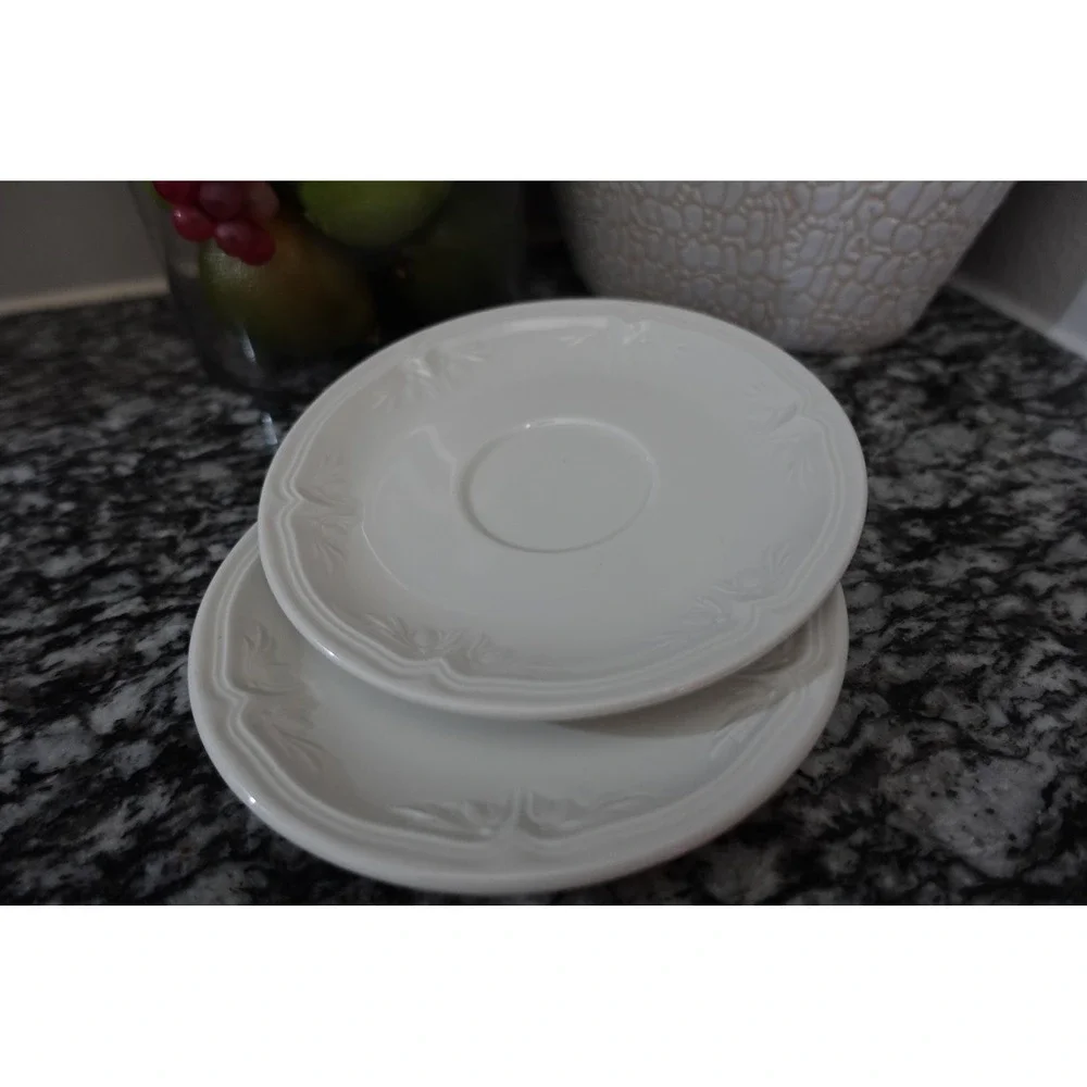 Villeroy & Boch‎ Cortina Saucers, Vitro Porcelain, Made in Germany, Set of 2