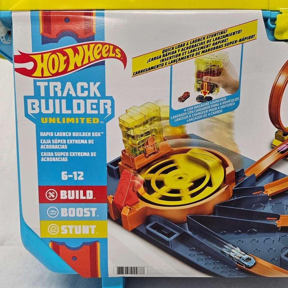 Hot Wheels Track Builder Unlimited Rapid Launch Builder GVG11‎ New Cracked Lid