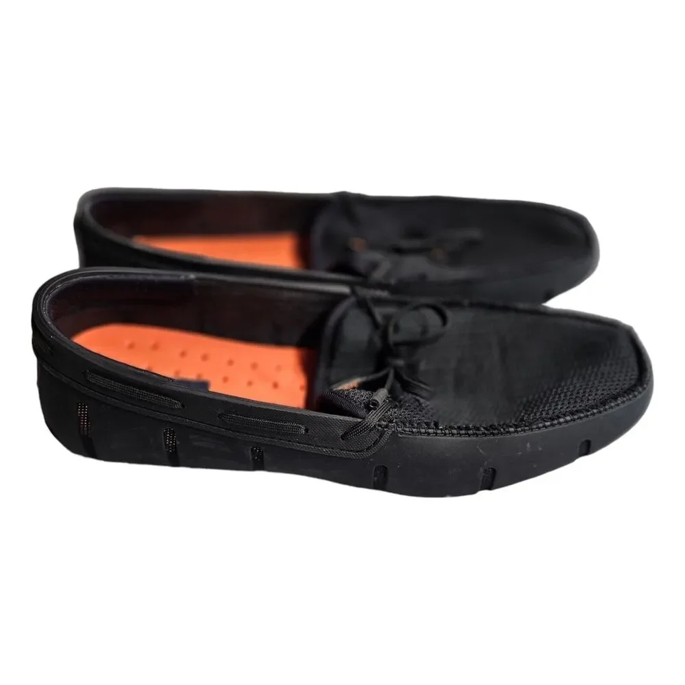 SWIMS Boat Shoes Braided Lace Slip On Loafer Casual Water Blue‎ 9