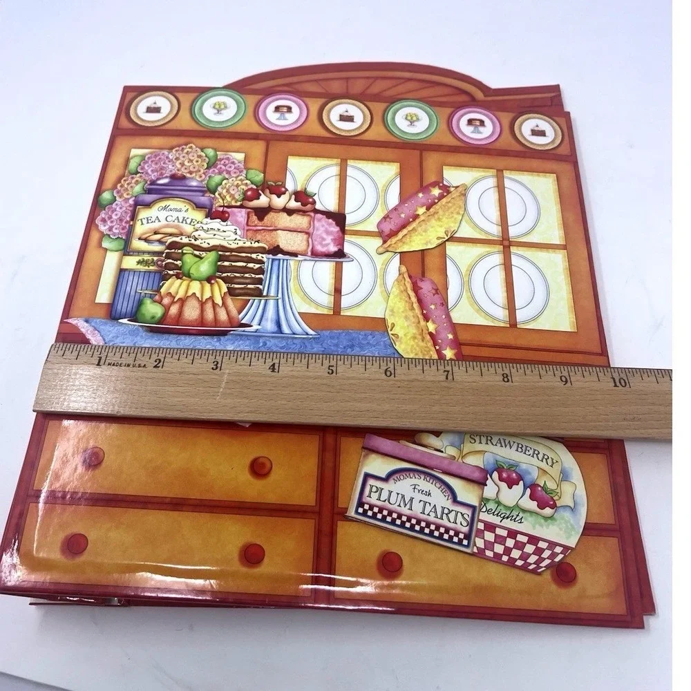 10x10 Kitchen Recipe Scrapbook Album 20 Refillable 8x8 Pages Assembled Unused