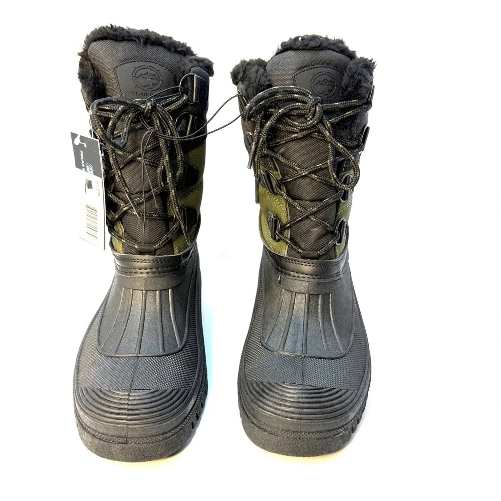 POLAR‎ RANGE Men's Decker Cold Weather Snow Boot Size 9M Olive Color NWT
