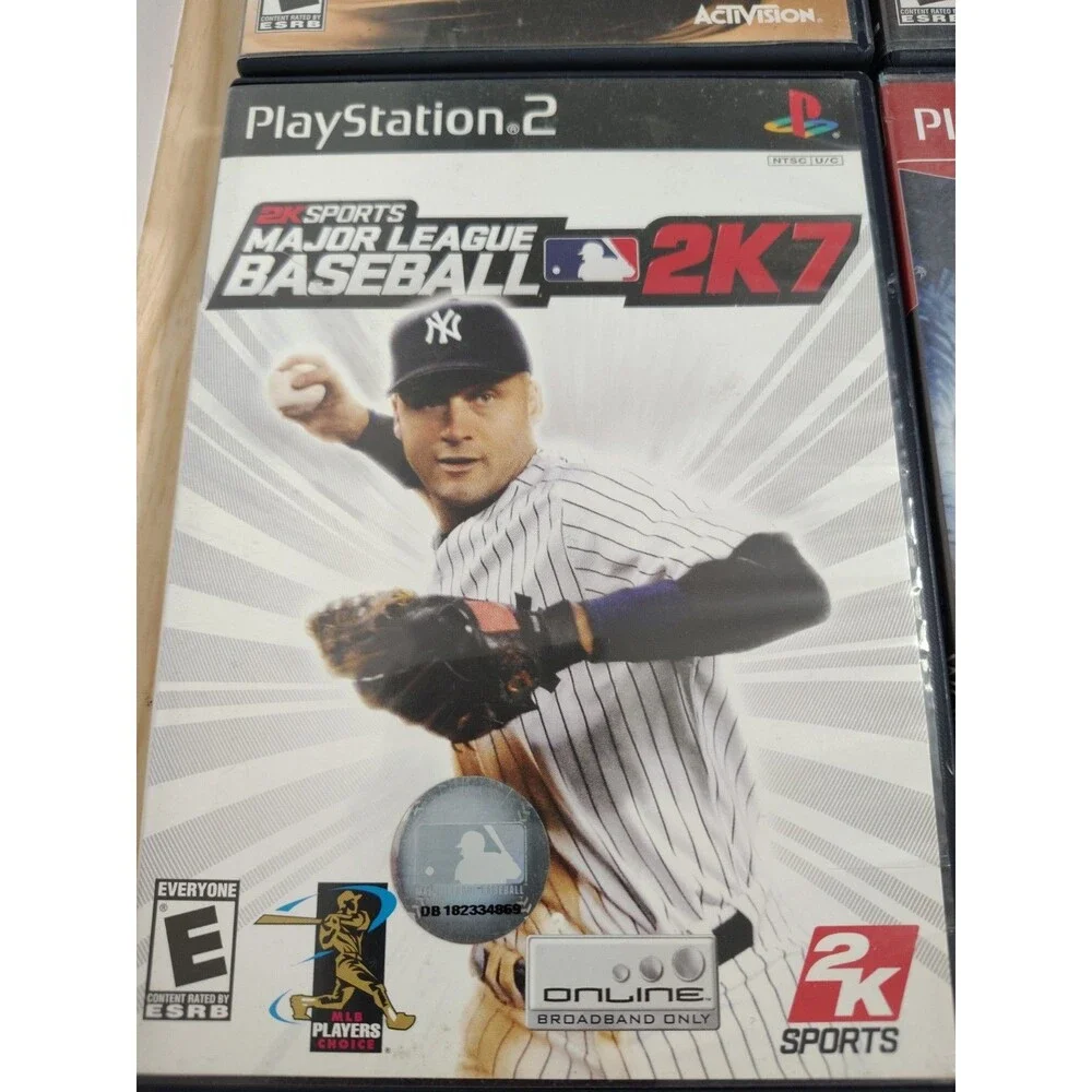 Playstation 2 Lot 7 Games W/Cases Call Of Duty Monster Bass Desert Storm Nascar