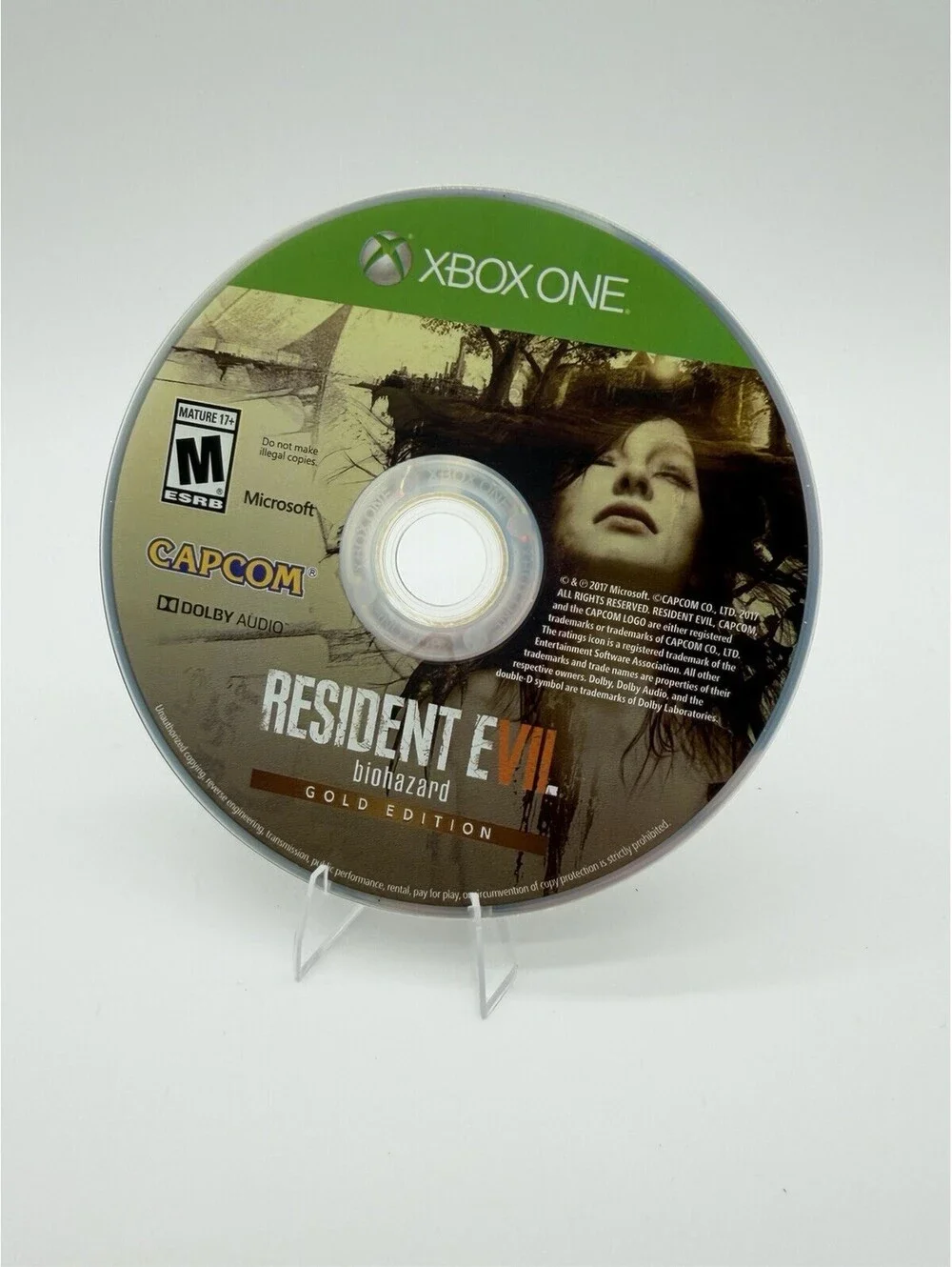 RESIDENT EVIL biohazard GOLD EDITION (Microsoft Xbox One, 2017) Disc Only