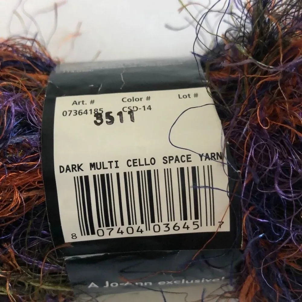 Sensations Cello eyelash yarn multi cello space yarn