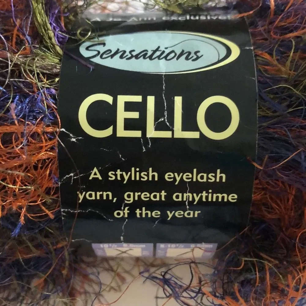 Sensations Cello eyelash yarn multi cello space yarn
