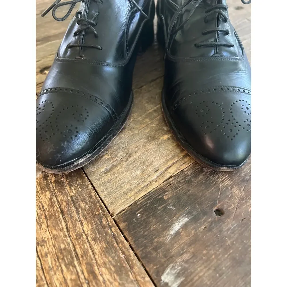 Bally black leather