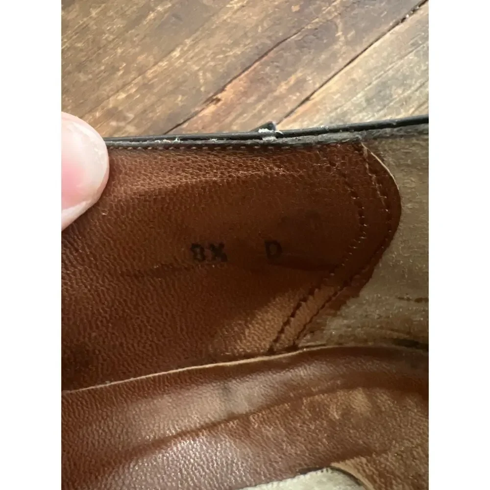 Bally black leather