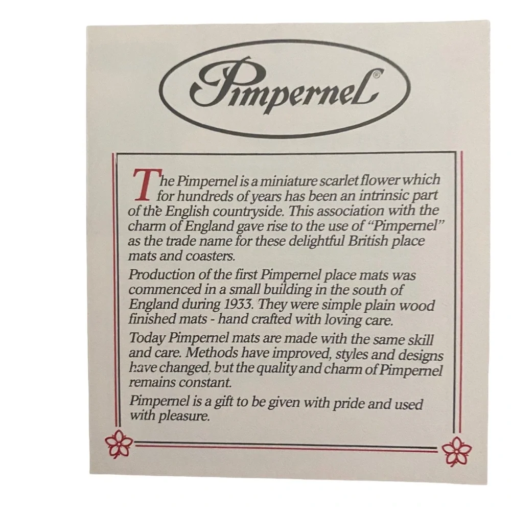 Pimpernel this set