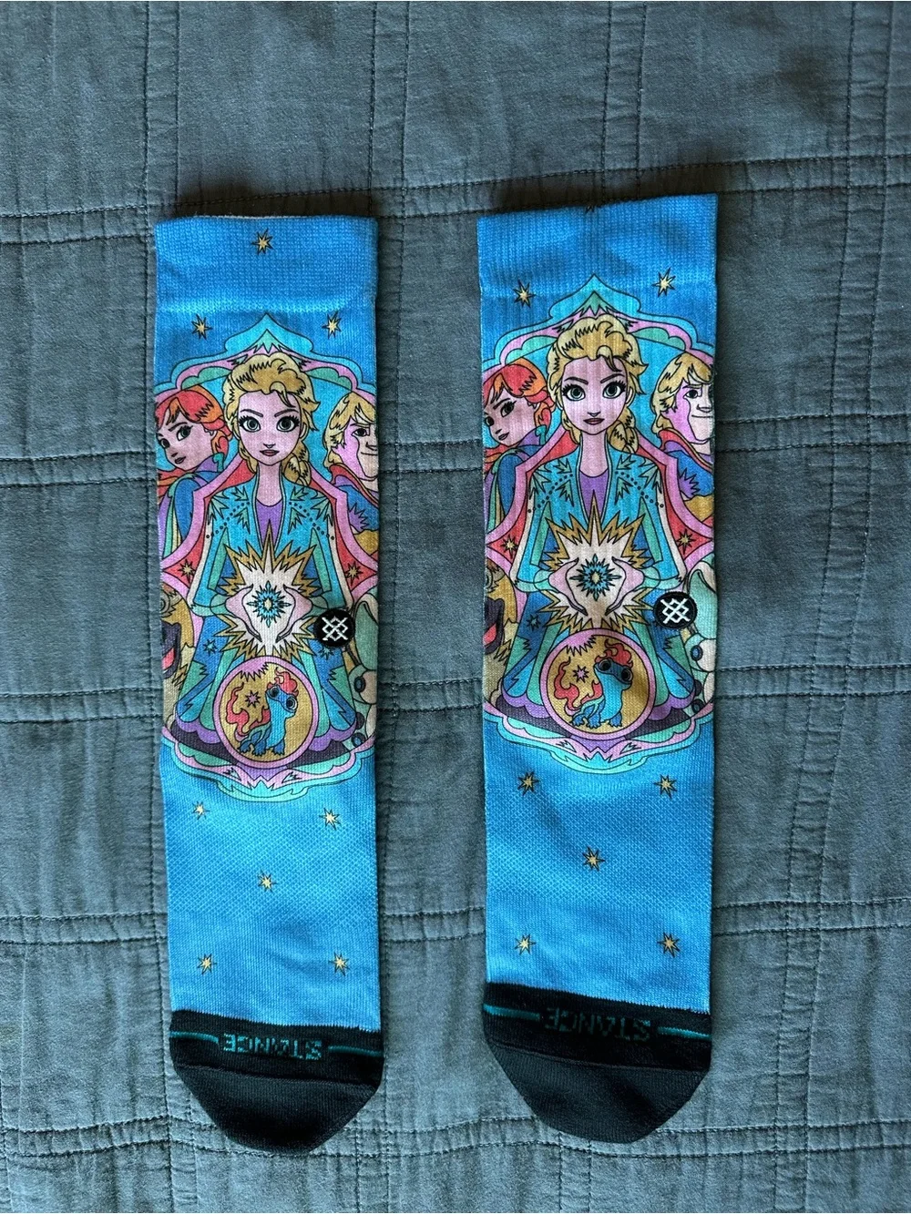 Disney x Stance Elsa Kaleidoscope Frozen Crew Socks Kids Med