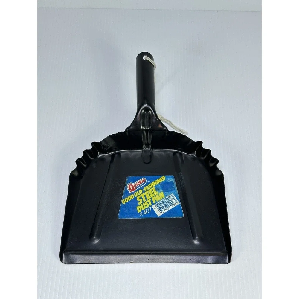 Vintage Quickie Good Old Fashioned‎ Steel Dust Pan #407 Black