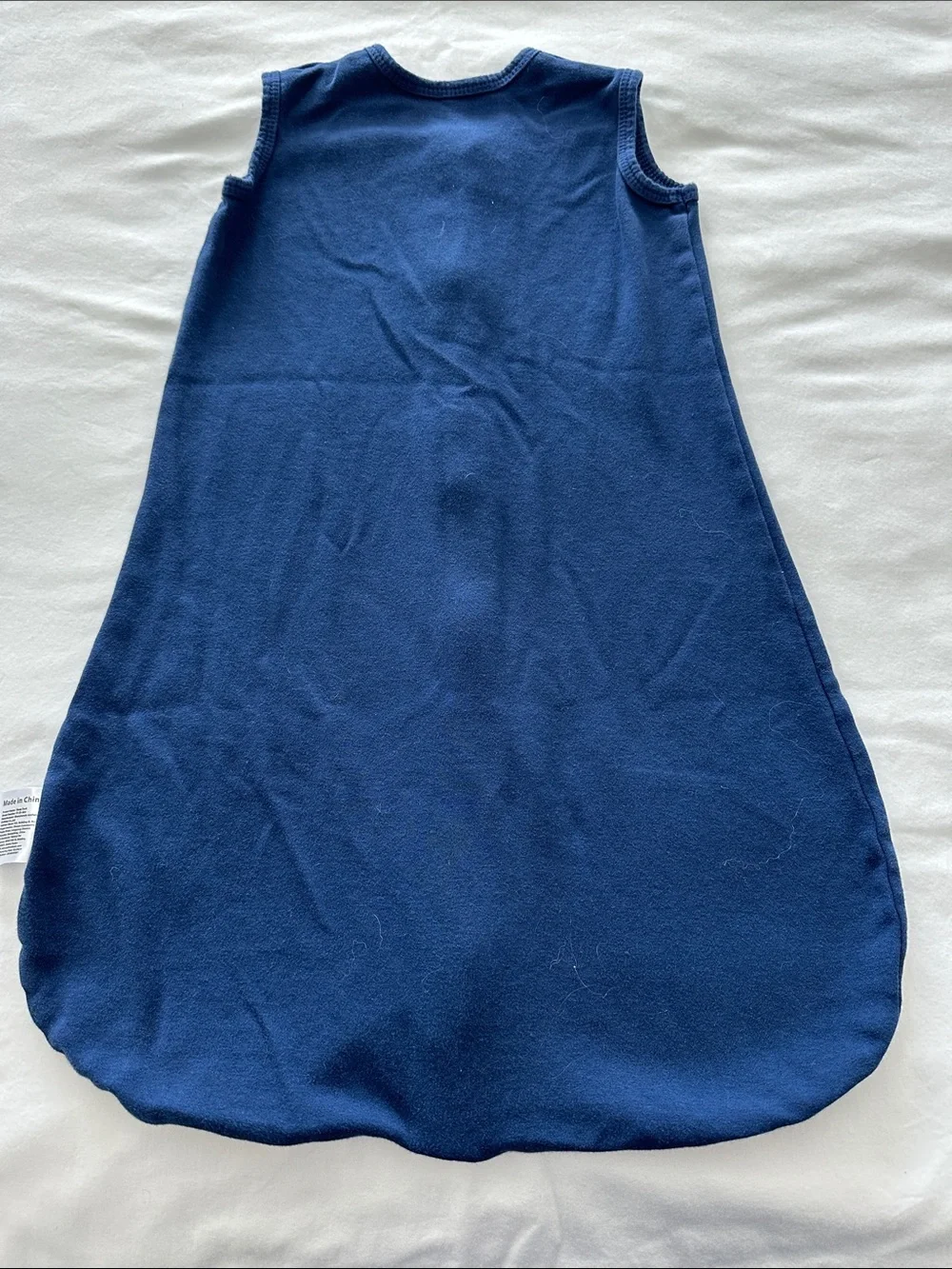 Children's Sleeveless Zip Sleep Sack - Olive Green, Navy & Light Blue