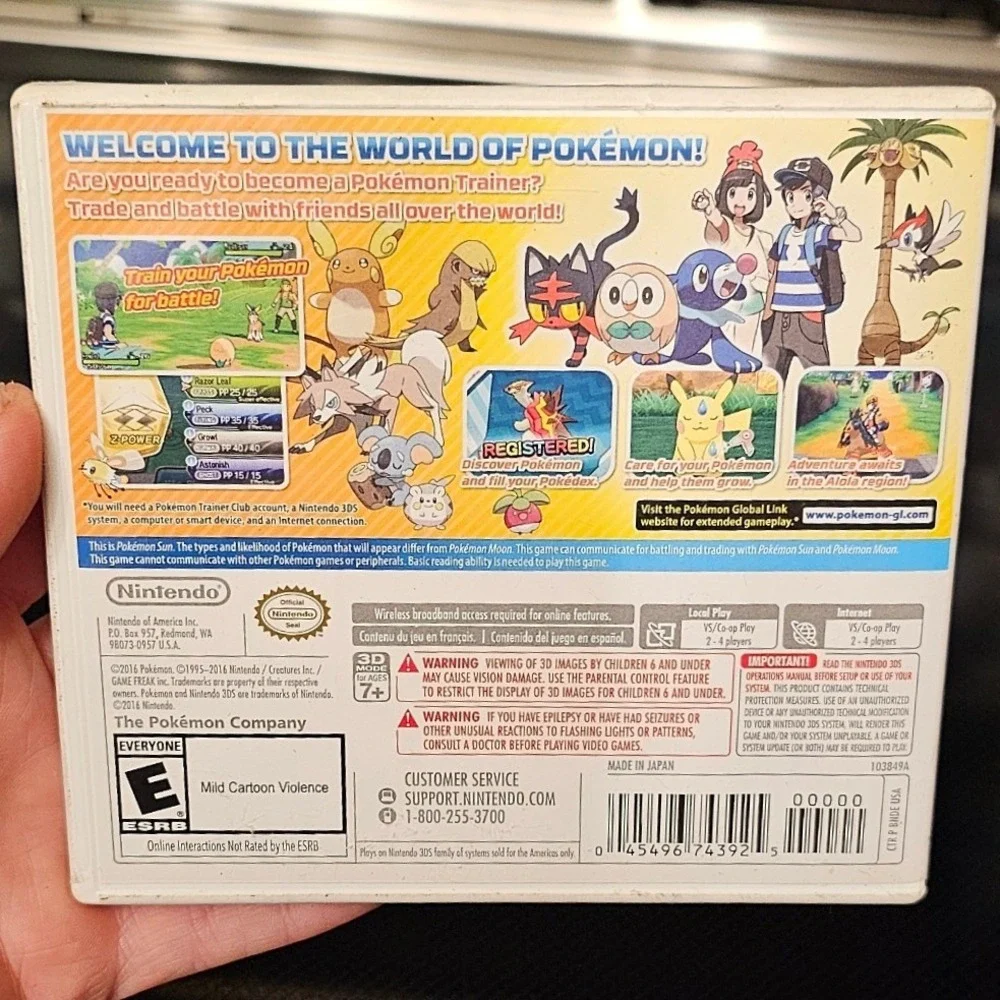 Nintendo pokemon sun