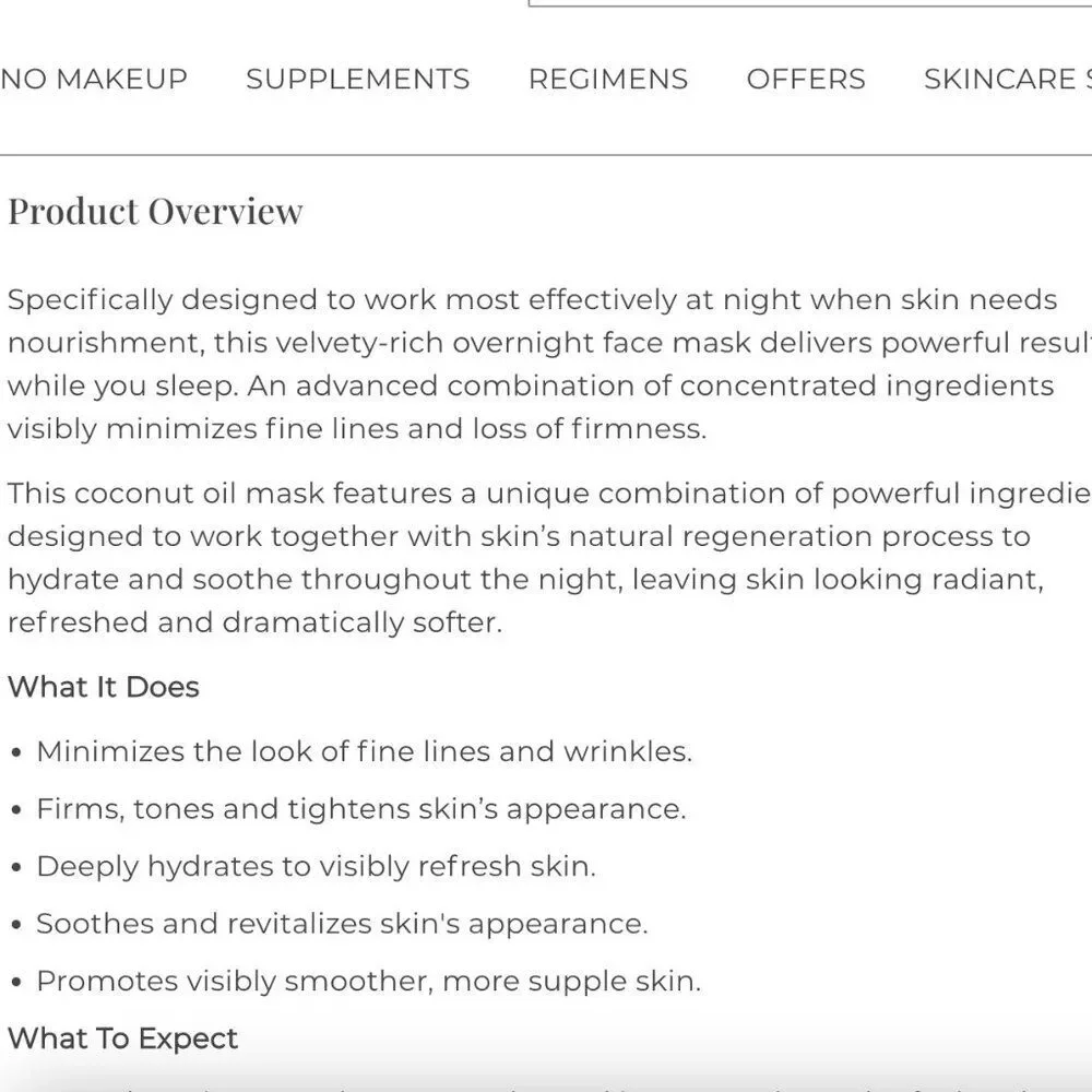 Perricone MD Multi-Action Overnight Intensive Firming Mask