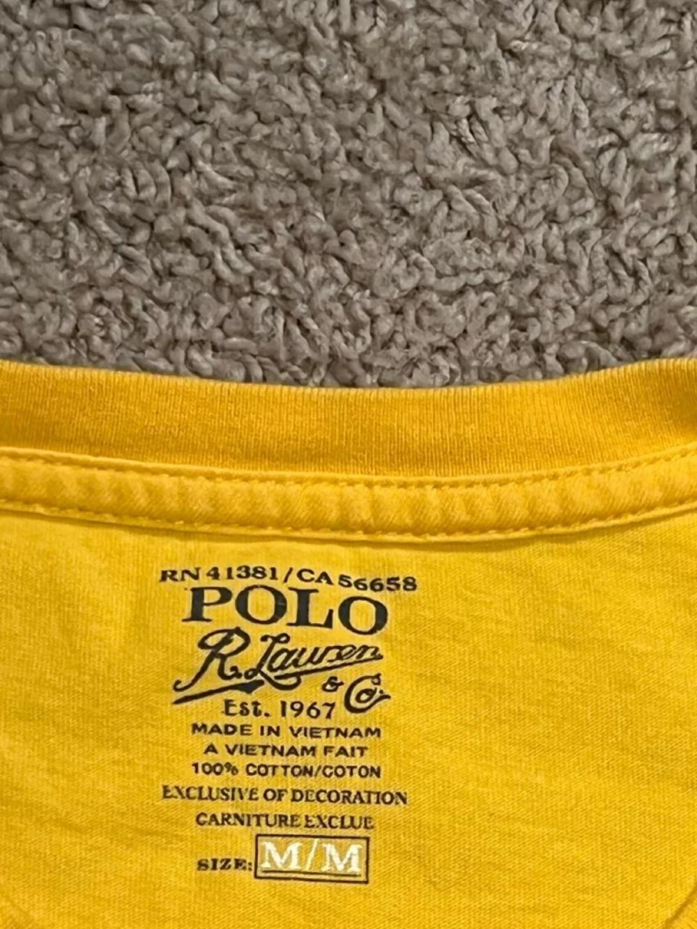 Polo Ralph Lauren yellow polo