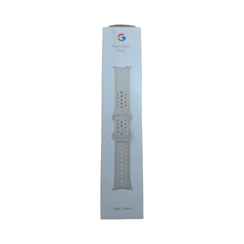 14-N Google Pixel Watch 2, 3, & 4 Pixel Active‎ Sport Band - Porcelain