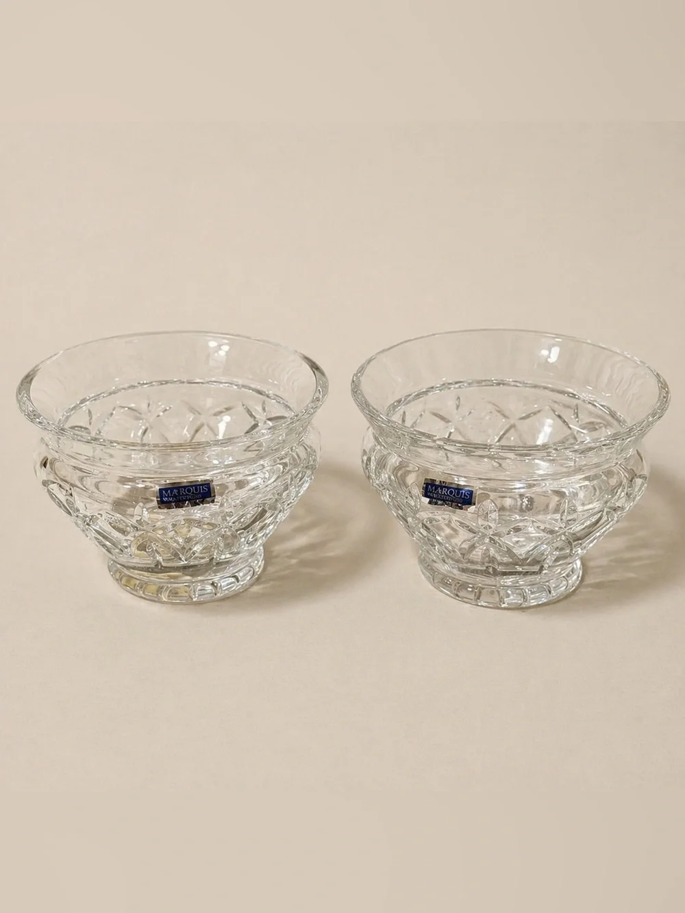 Lot 2 Vintage Waterford Marquis Glenbrook 5.5