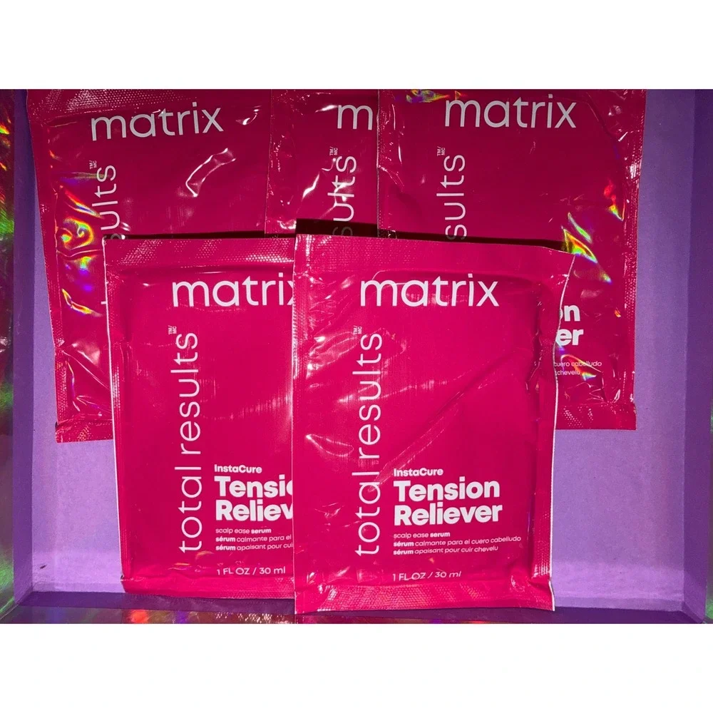 Matrix Total Results InstaCure‎ Tension Reliever Scalp Ease Serum Pink 5 Packets