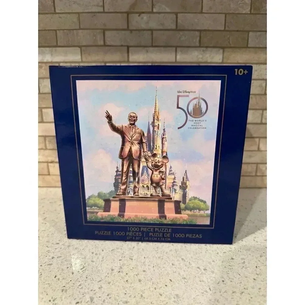 DISNEY WORLD 50th ANNIVERSARY Walt and Mickey Puzzle 1000‎ Pieces NEW bq