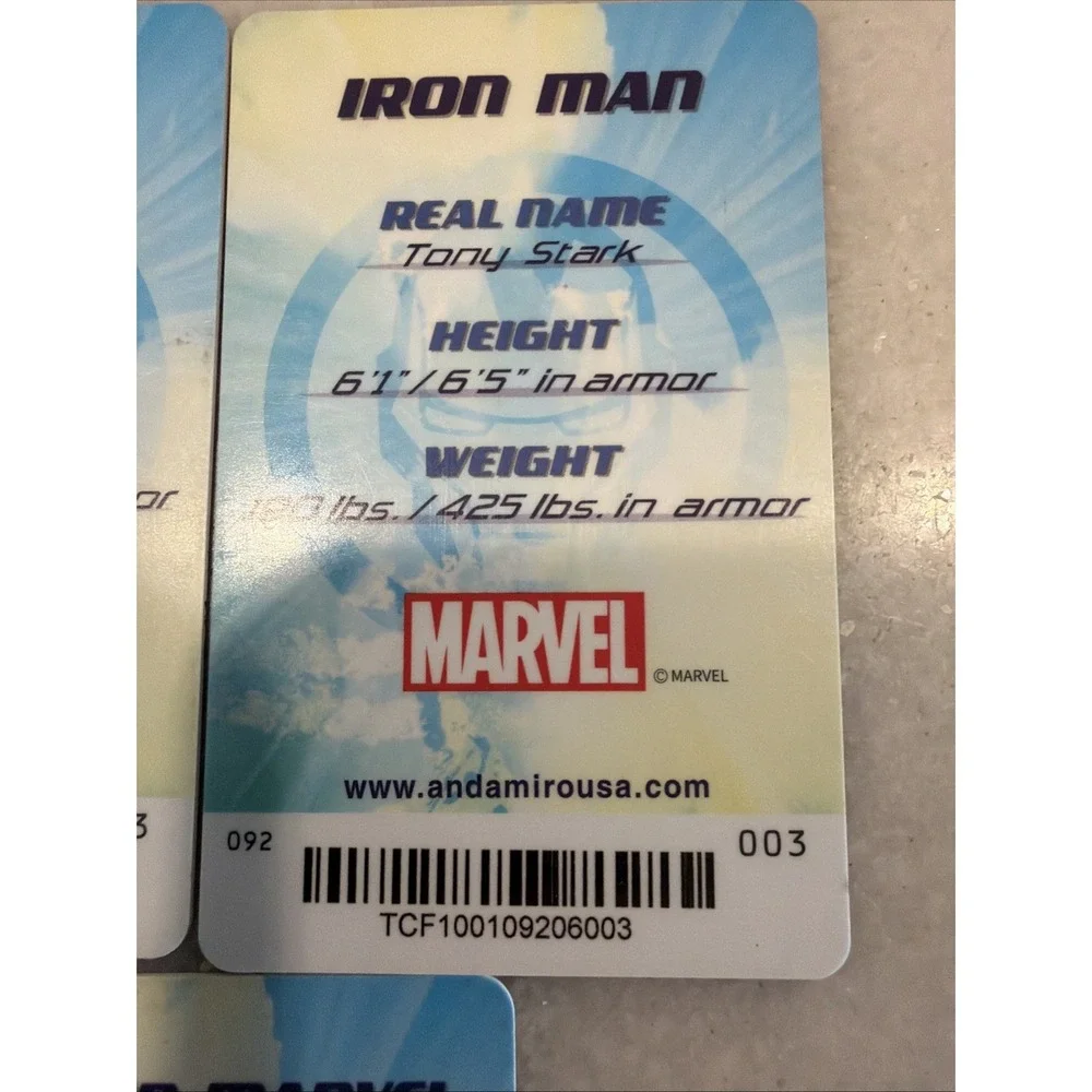 Marvel Avenger Cards Lot Of‎ 5