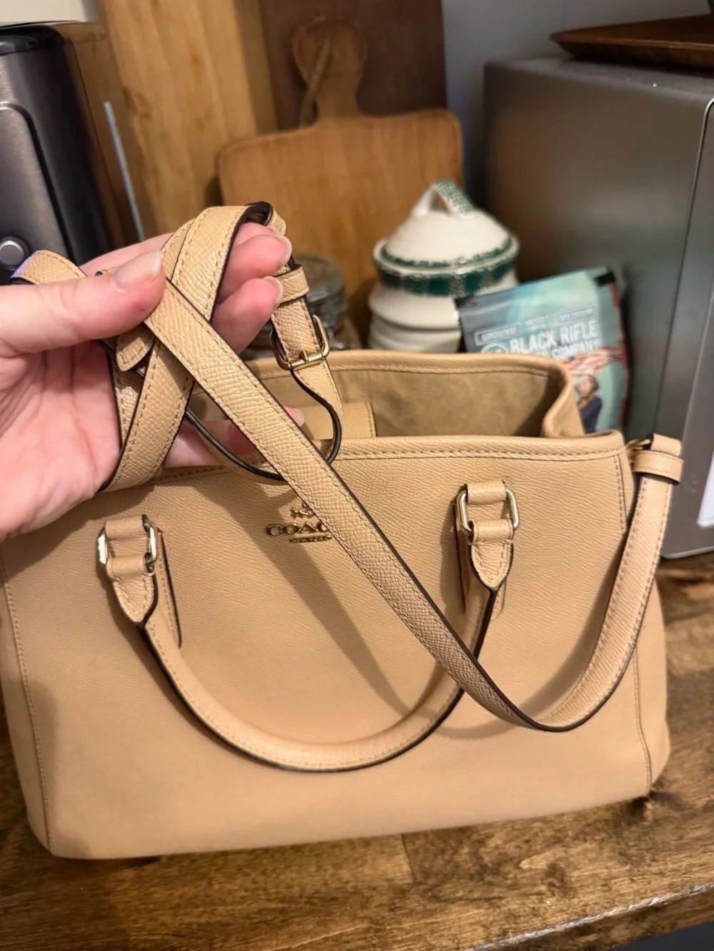 Coach structured pebble