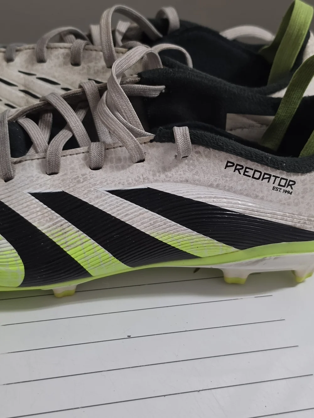 adidas white neon