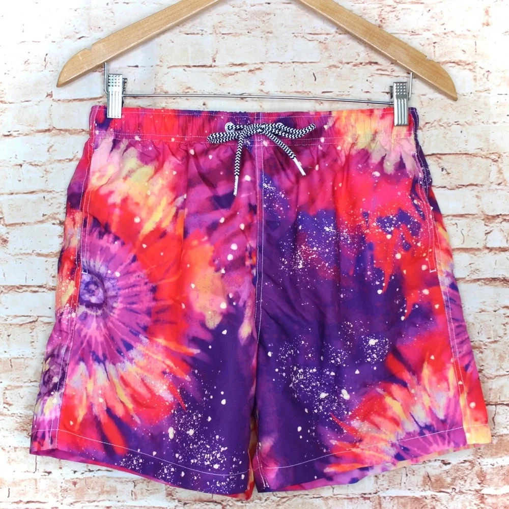 Boardies | Men’s Pink/Purple Tie Dye Board Shorts