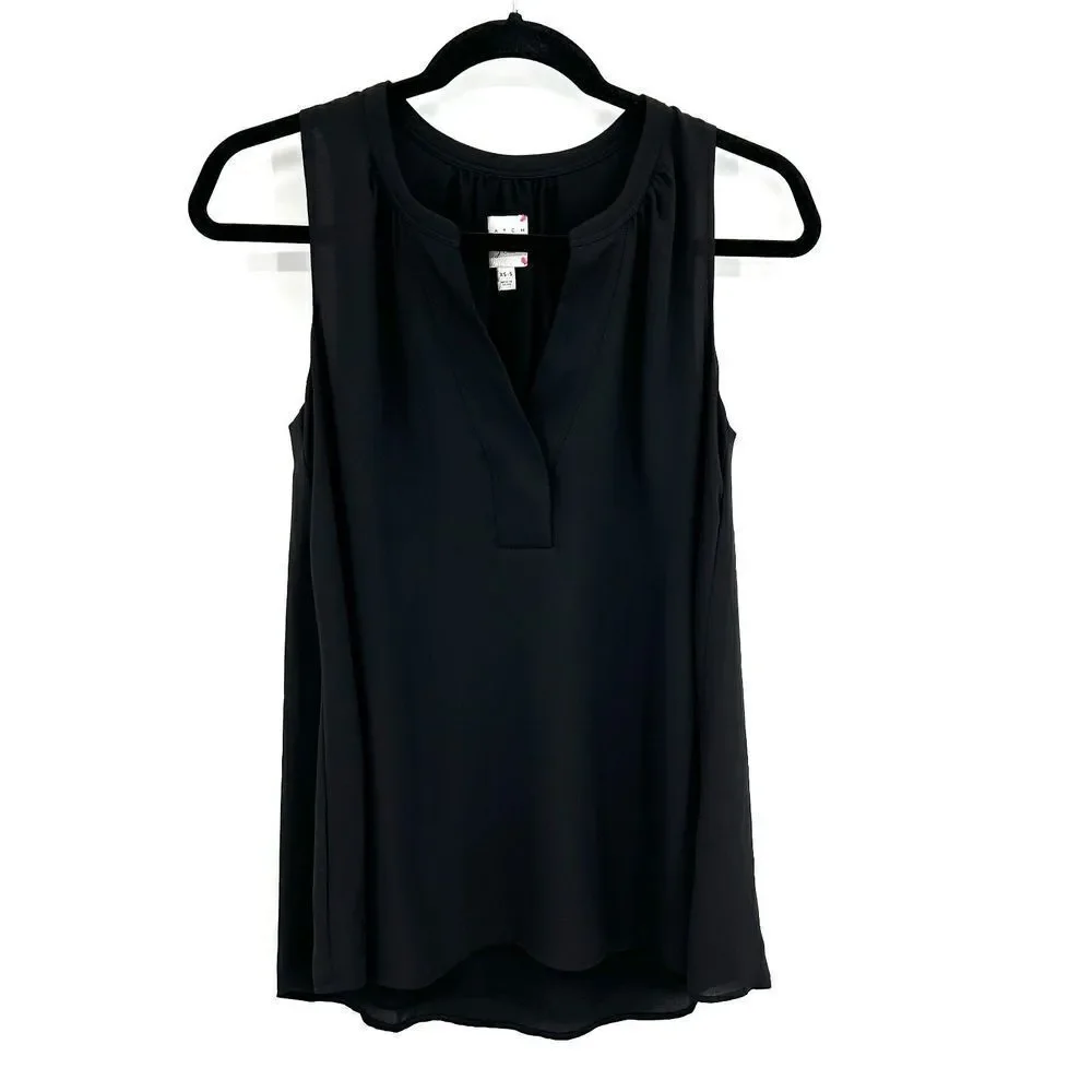 J. CREW X HATCH Maternity Collab Black Sleeveless V-Neck Blouse Size XS / Small