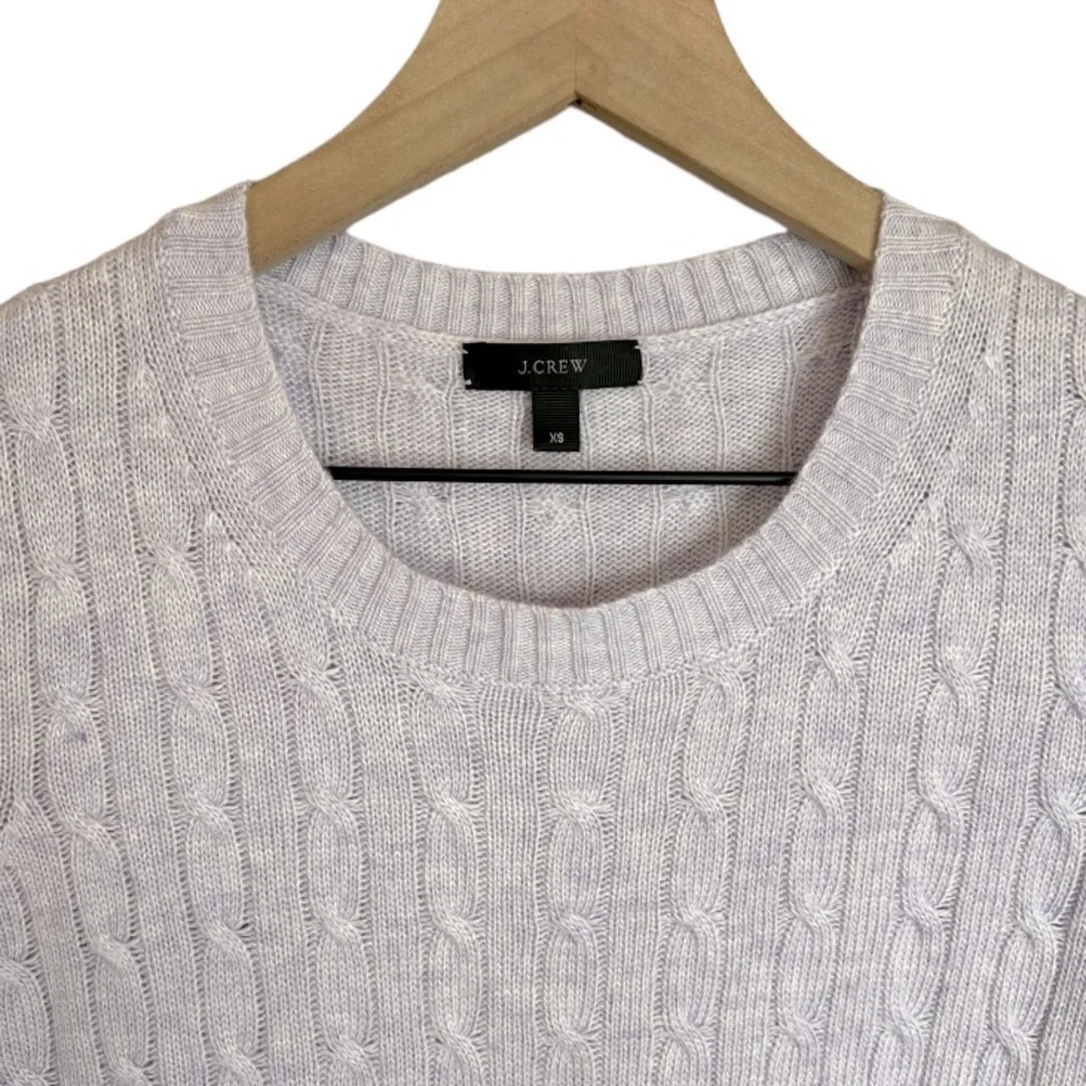 J. Crew Cambridge Wool Purple Sweater