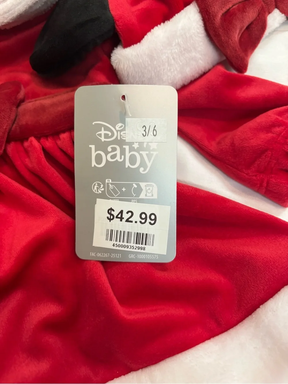 Disney white faux