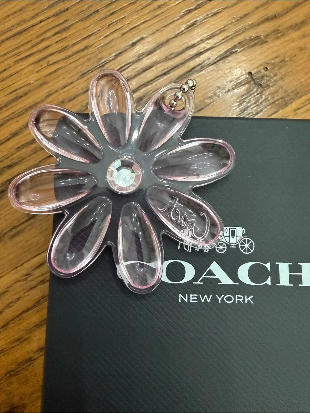 Coach pink flower