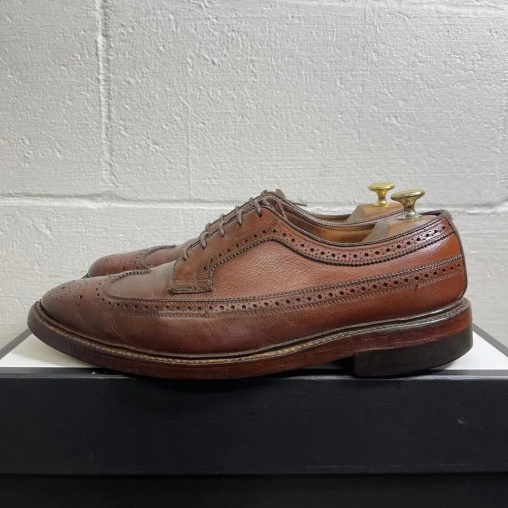 Florsheim Imperial Kenmoor Wingtip Brown Leather‎ Oxford Dress Shoes Men's 9 D