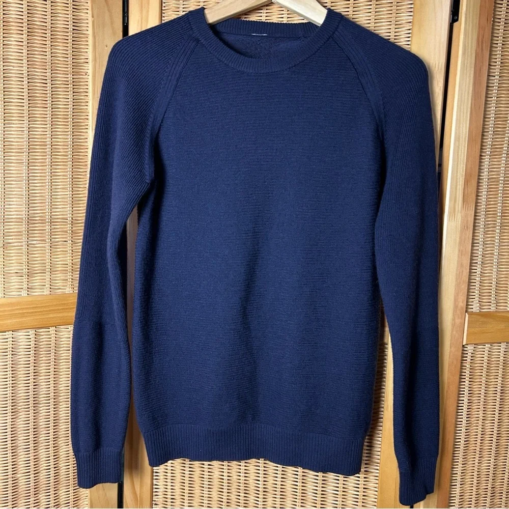 Lululemon Women’s Navy Blue Simply Wool Sweater size s