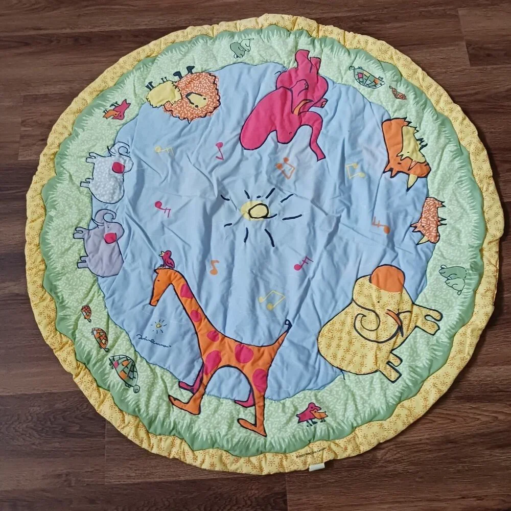 Vintage Rare Carter's John Lennon‎ Infant Activity Play Mat Safari 2001