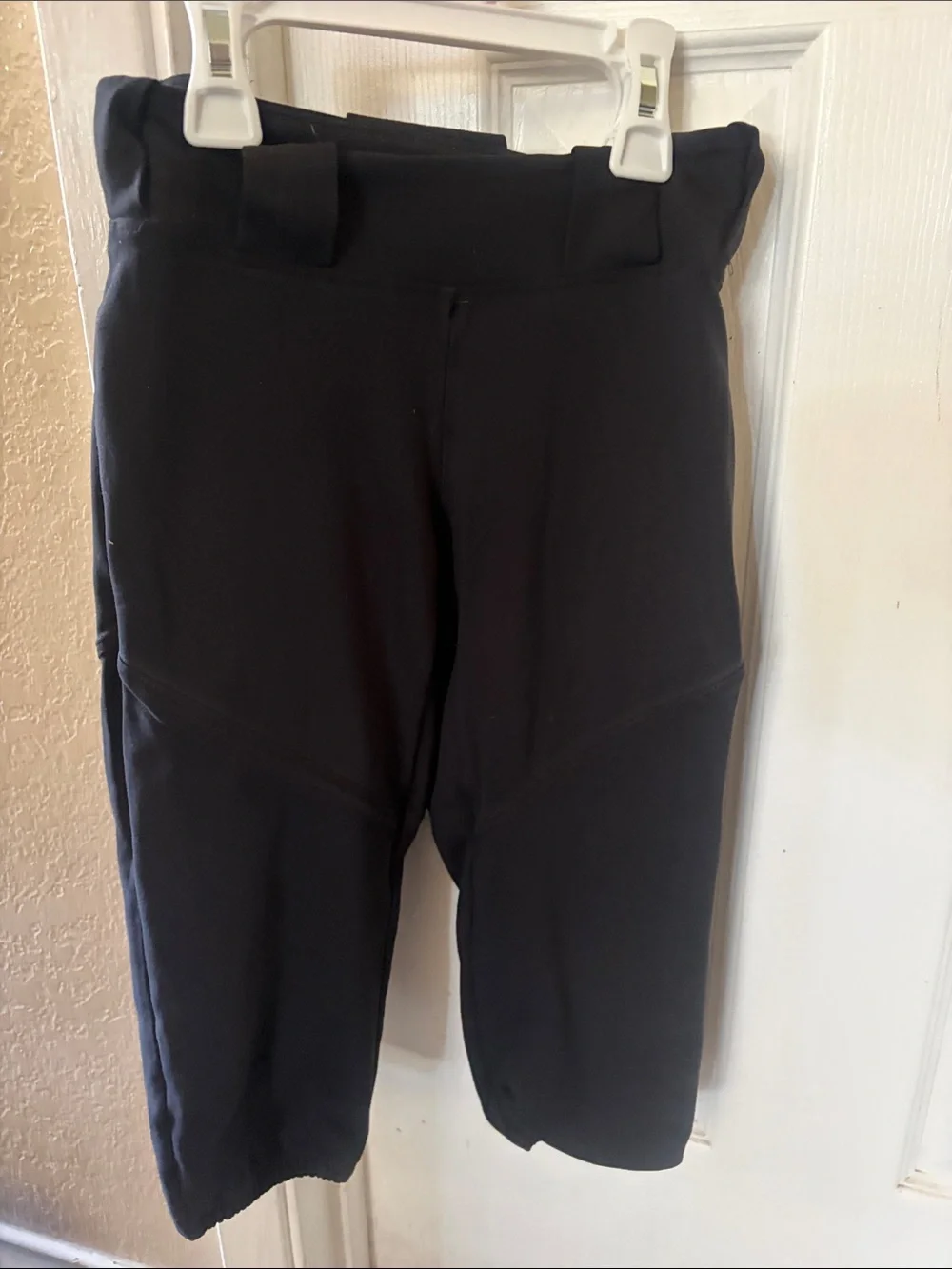 Bellalete Girls' Black Softball Pants with Beltloop Waistband