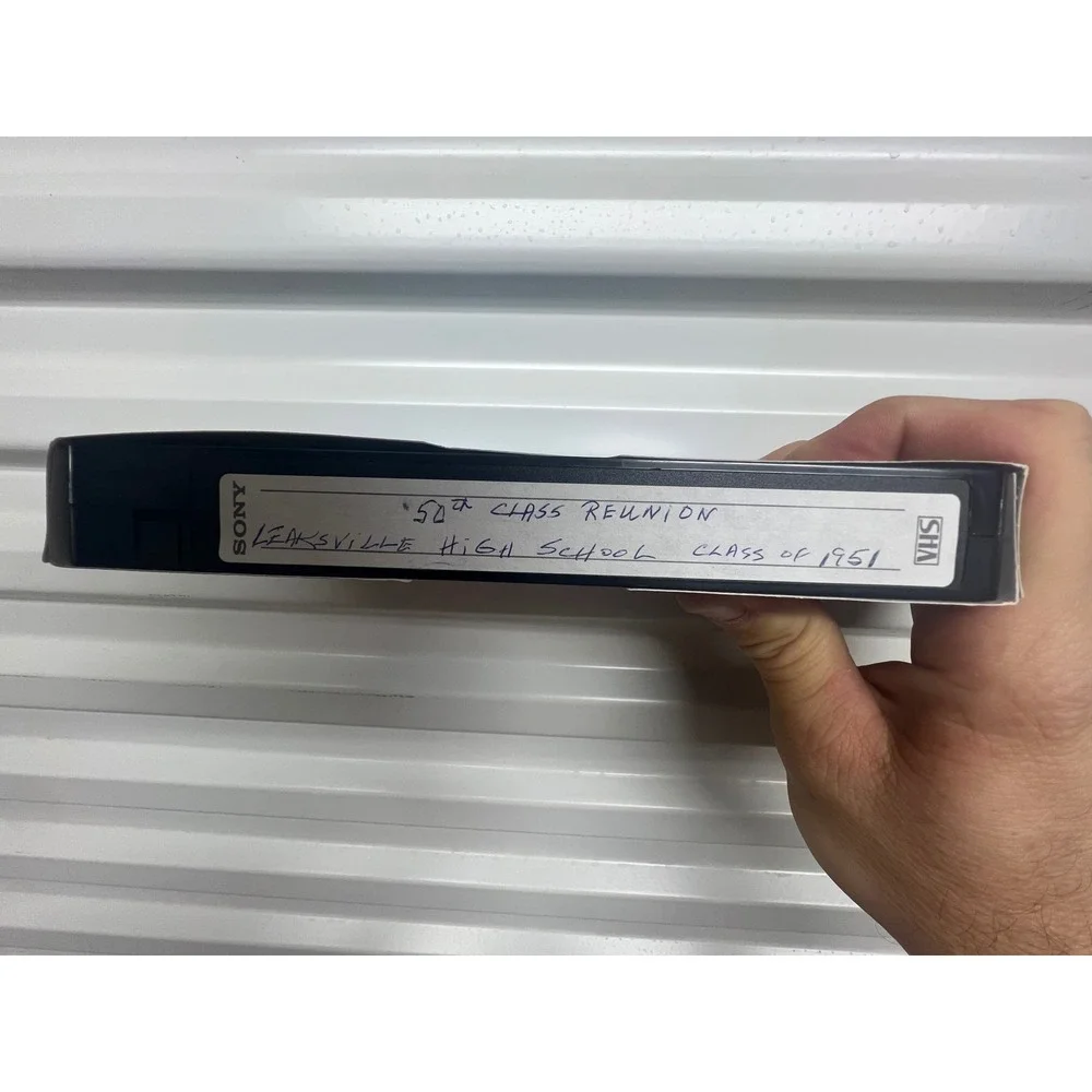 Sony VHS Tape Leaksville High School Class of 1951 50th Reunion Black‎ Vintage