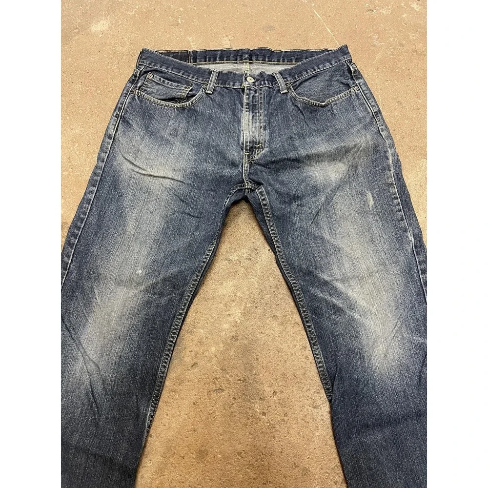 Levis 559 Jeans Mens 36x32 Blue Denim‎ Straight Leg Zip Fly Mid Rise 5-Pocket