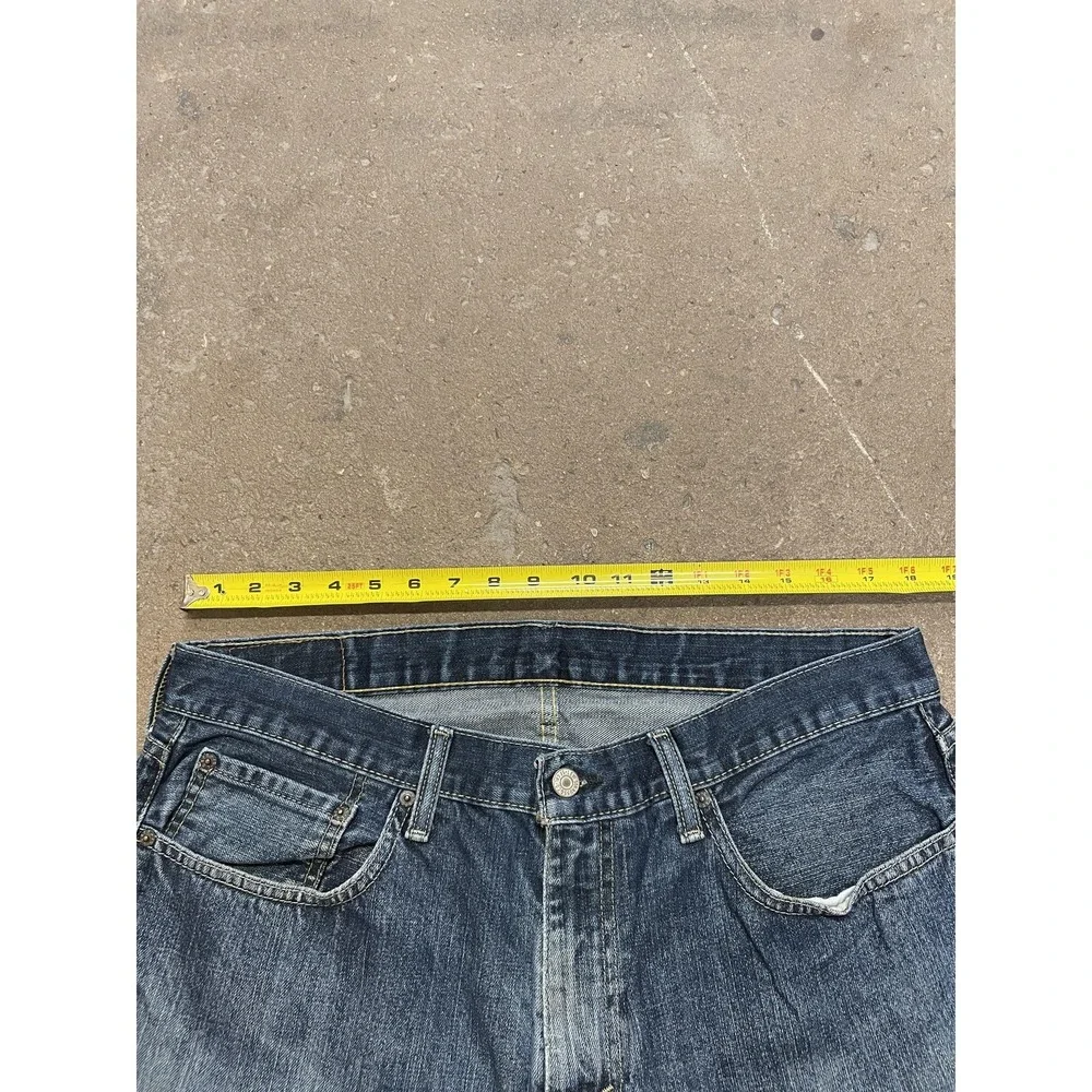 Levis 559 Jeans Mens 36x32 Blue Denim‎ Straight Leg Zip Fly Mid Rise 5-Pocket