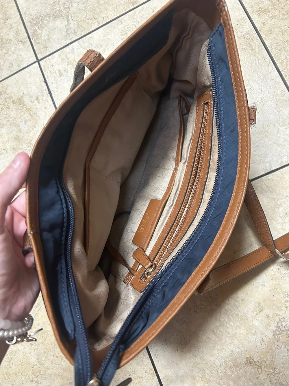 Michael Kors navy nylon