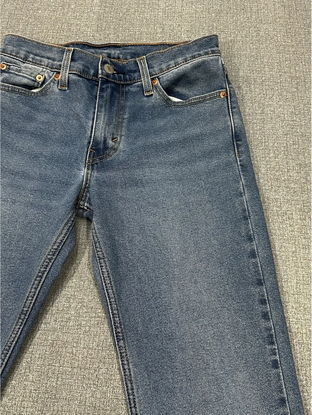 Levi’s 511 Slim Fit Jeans Men’s 28x27 Blue Denim Waterless Raw Hem